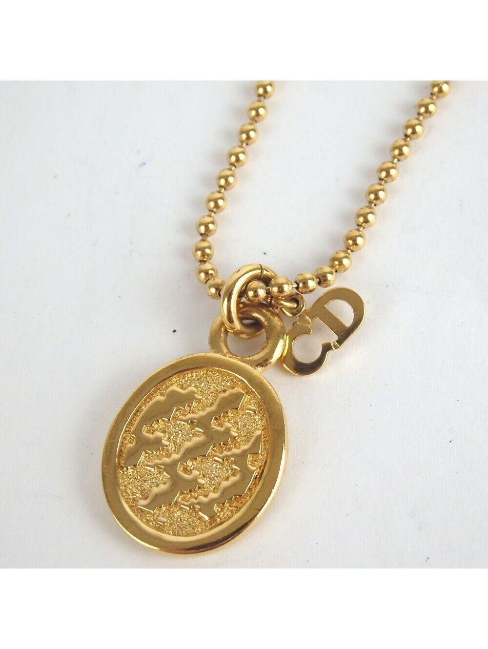 Authentic Christian Dior Necklace metal[Used]